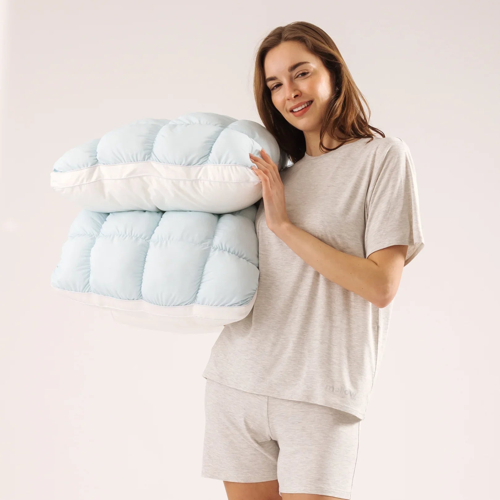 PlushGrid Luxury Pillow