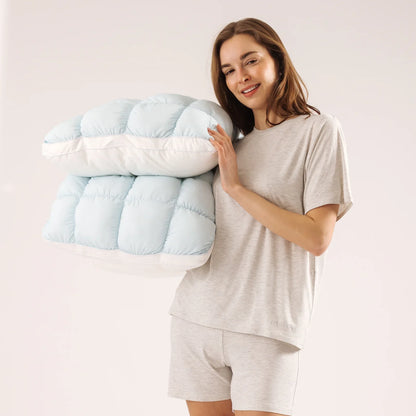 PlushGrid Luxury Pillow