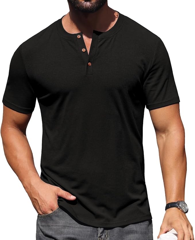 Pro Performance Gym Muscle Henley Tee