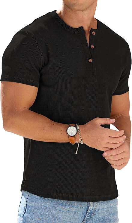 Pro Performance Gym Muscle Henley Tee