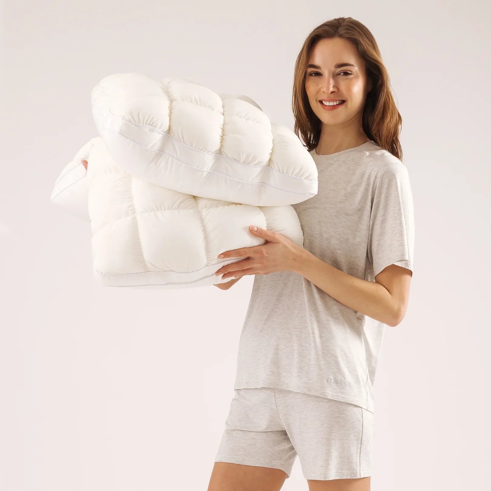 PlushGrid Luxury Pillow