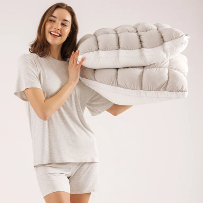 PlushGrid Luxury Pillow